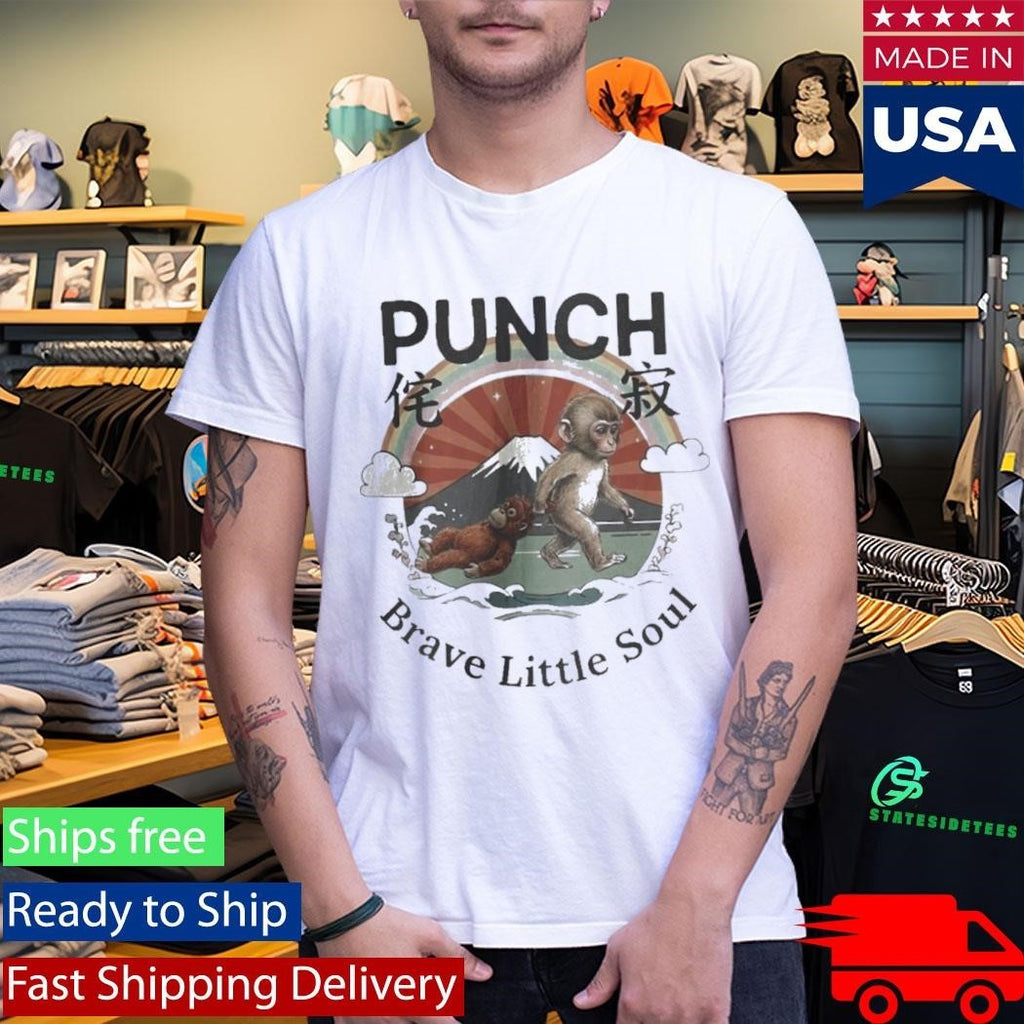 Baby Monkey Punch Brave Little Soul Shirt Unisex , , , Long Sleeve Tee