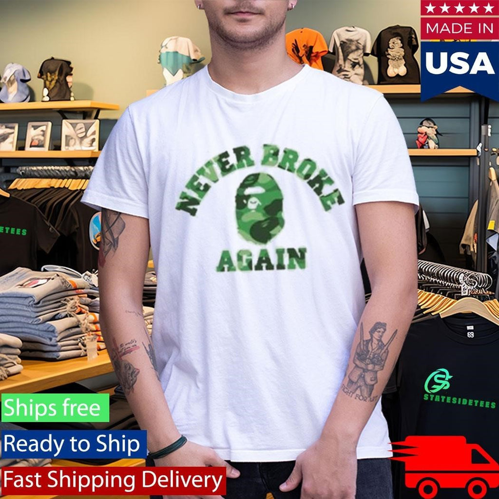 Bape X Youngboy Never Broke Again Sta Shirt Unisex , , , Long Sleeve Tee