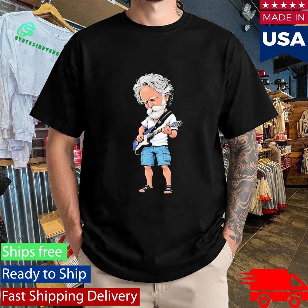 Bob Weir Guitar Illustration Shirt Unisex , , , Long Sleeve Tee