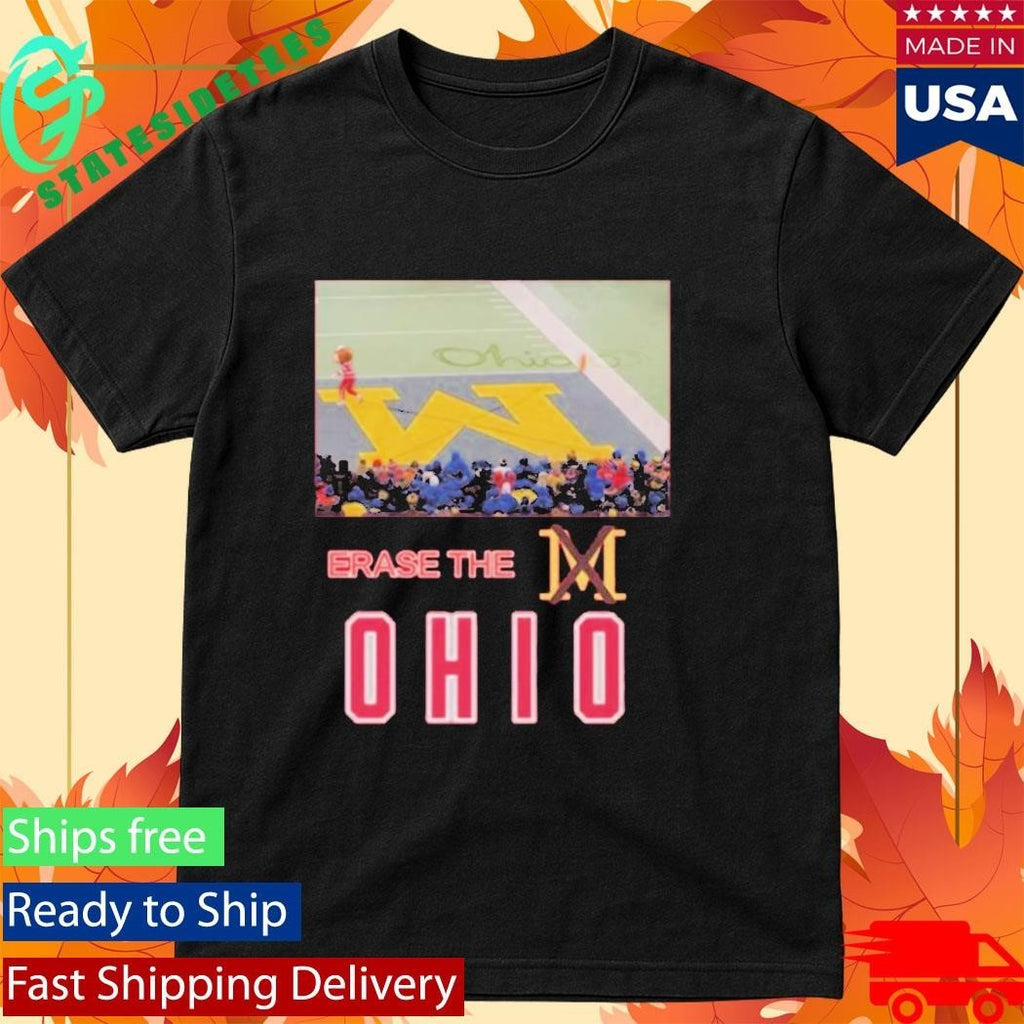 Brutus Ohio State Snow Erase The M Shirt Unisex , , , Long Sleeve Tee