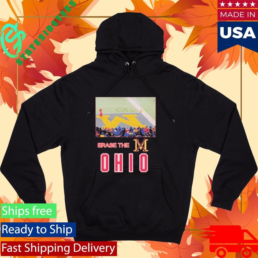 Brutus Ohio State Snow Erase The M Shirt Unisex , , , Long Sleeve Tee