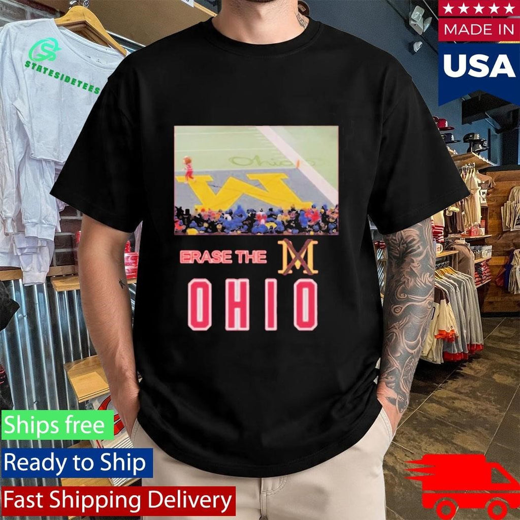Brutus Ohio State Snow Erase The M Shirt Unisex , , , Long Sleeve Tee