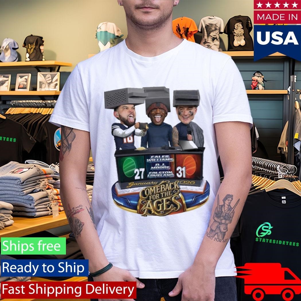 Caleb Williams Colston Loveland DJ Moore Comeback For The Ages Shirt Unisex , , , Long Sleeve Tee