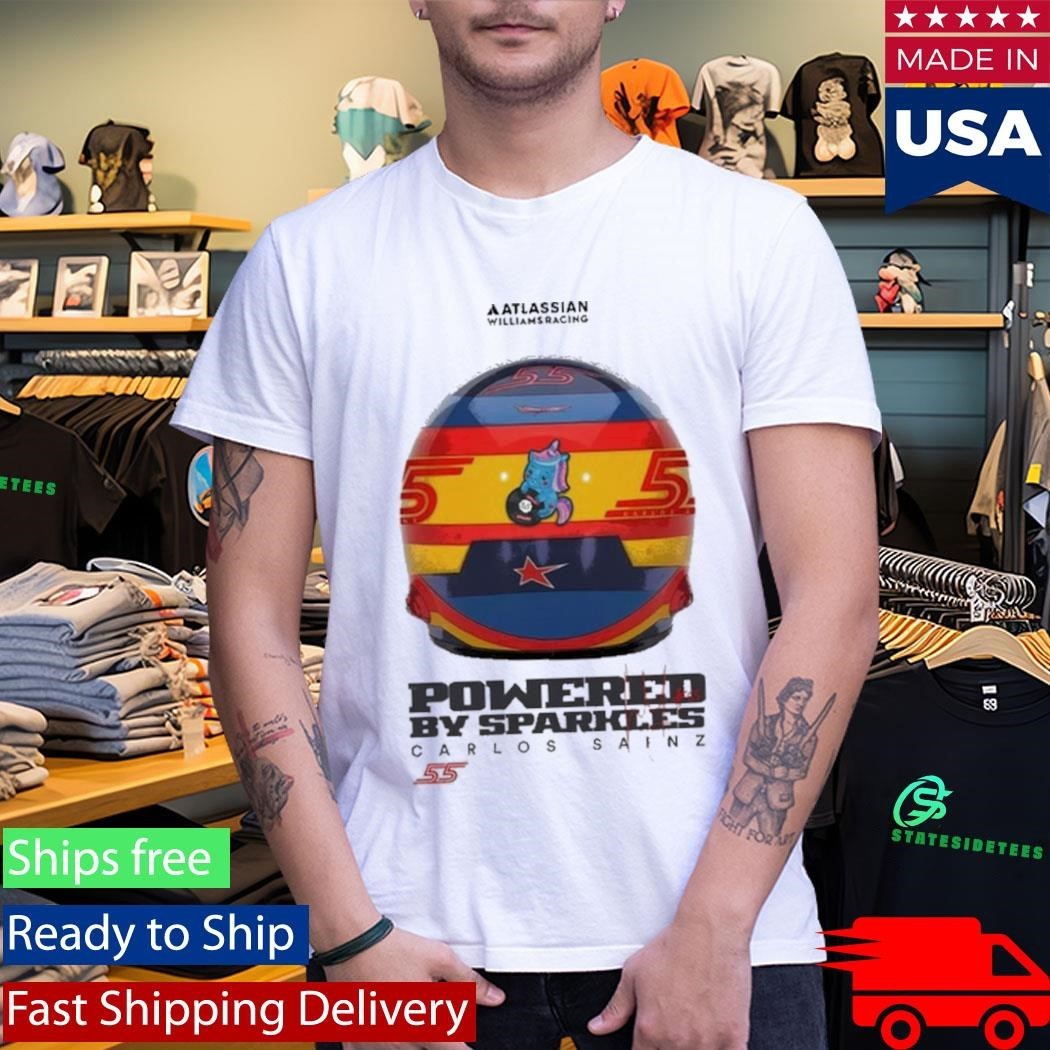 Carlos Sainz Atlassian Williams Racing Sparkles Shirt Unisex , , , Long Sleeve Tee