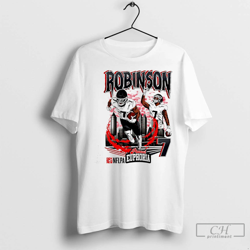 Classic Bijan Robinson 7 Atlanta Falcons Football Running Back Comic