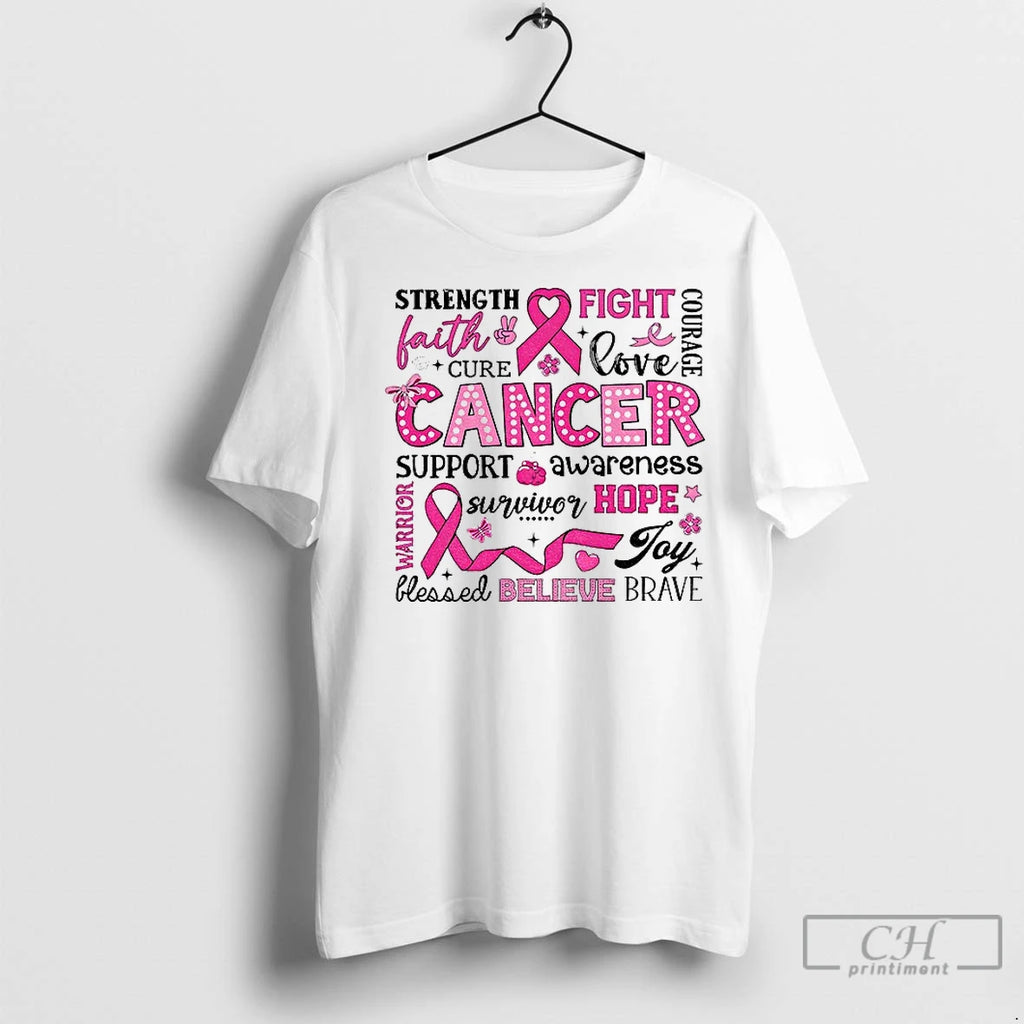 Classic Breast Cancer Awareness October We Wear Pink Awareness Ribbon