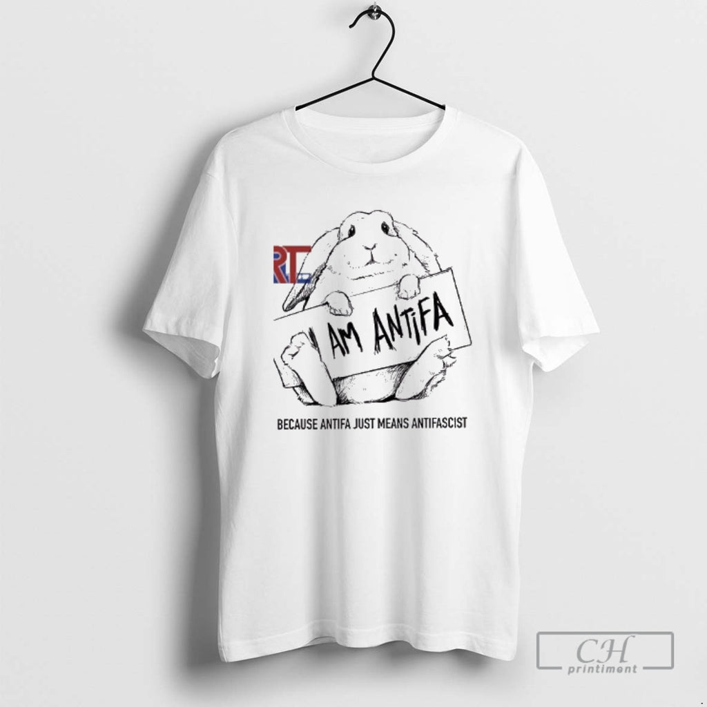 Classic Bunny I Am Antifa Because Antifa Just Means Antifascist Shirt Sweater