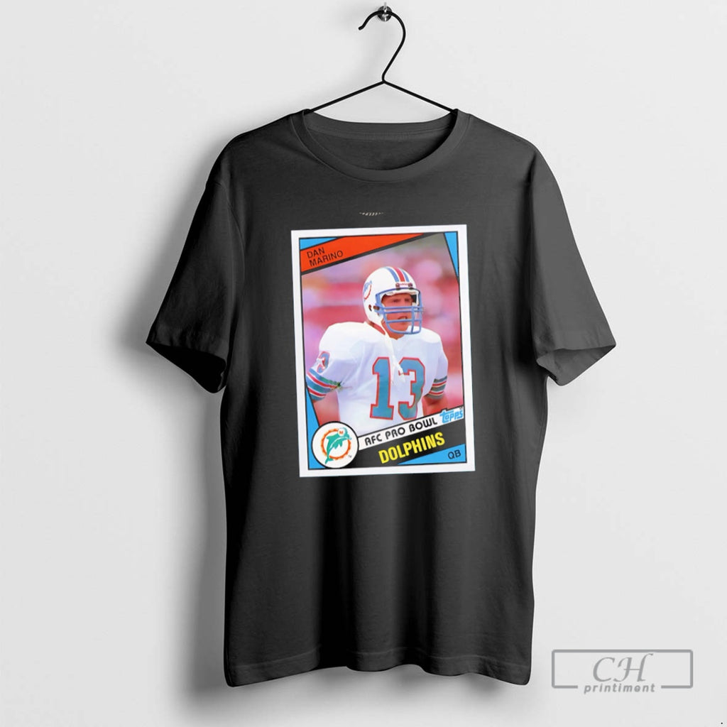 Classic Dan Marino Miami Dolphins Trading Card Afc Pro Bowl Shirt Sweater