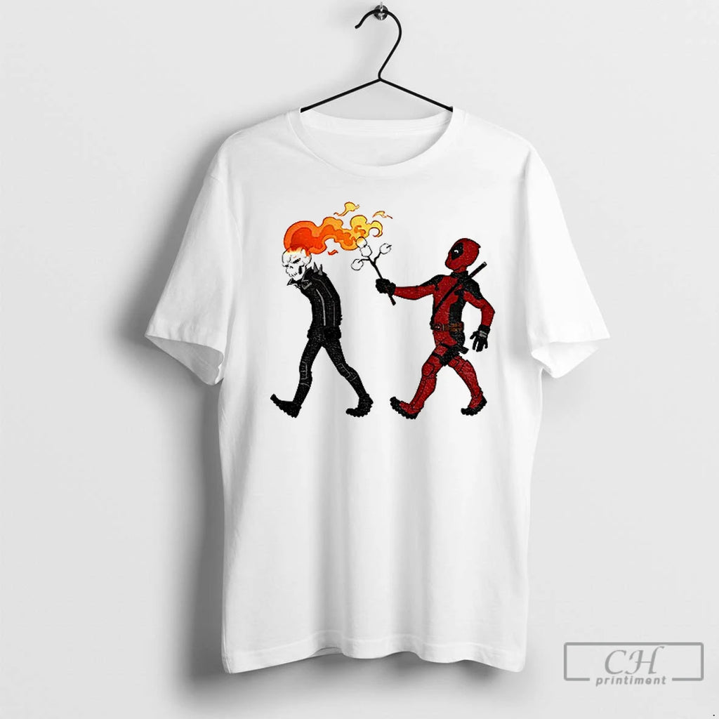 Classic Deadpool Wade Winston Wilson Skeleton Cartoon