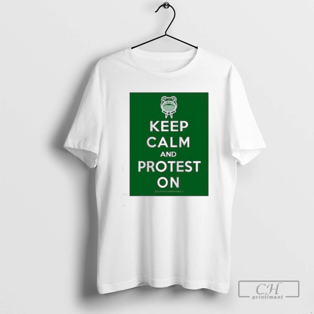 Classic Frog Keep Calm And Protest On Shirt Sweater