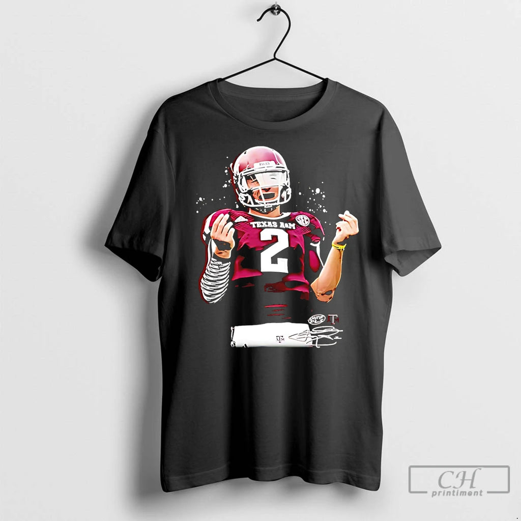 Classic Johnny Manziel Texas Am Aggies Player Collage Signature