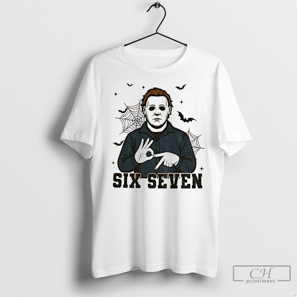 Classic Michael Myers Bat Six Seven 6 7 Meme Spooky Halloween