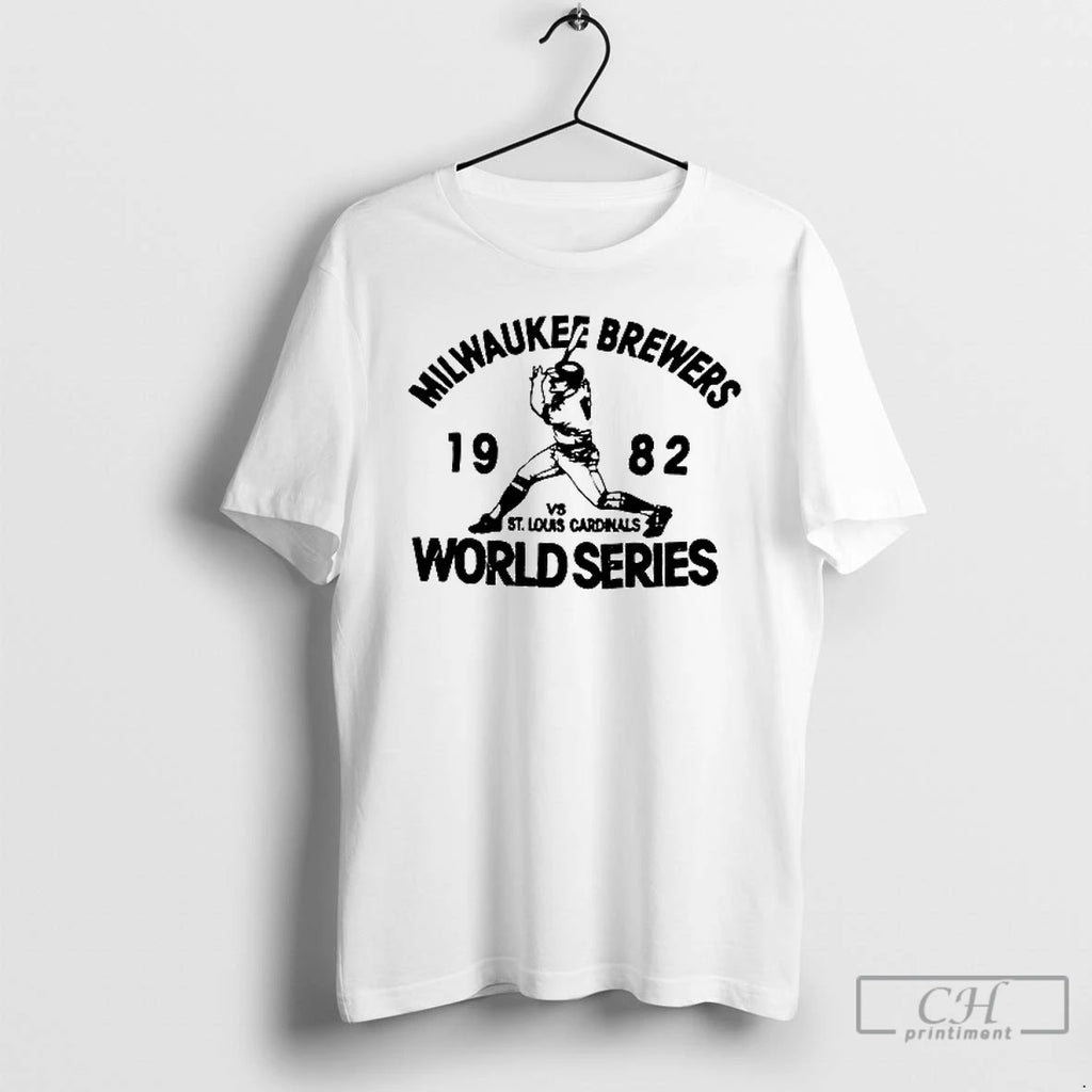 Classic Milwaukee Brewers Vs St Louis Cardinals World Series 1982 T Shirt