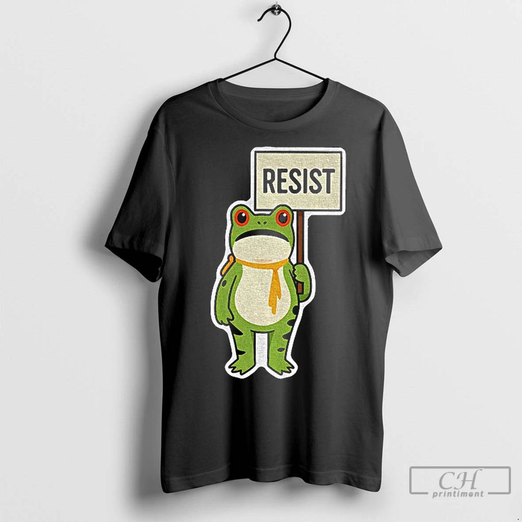 Classic Portland Frog Holding Resist Fdt Anti Establishment Anti Ice