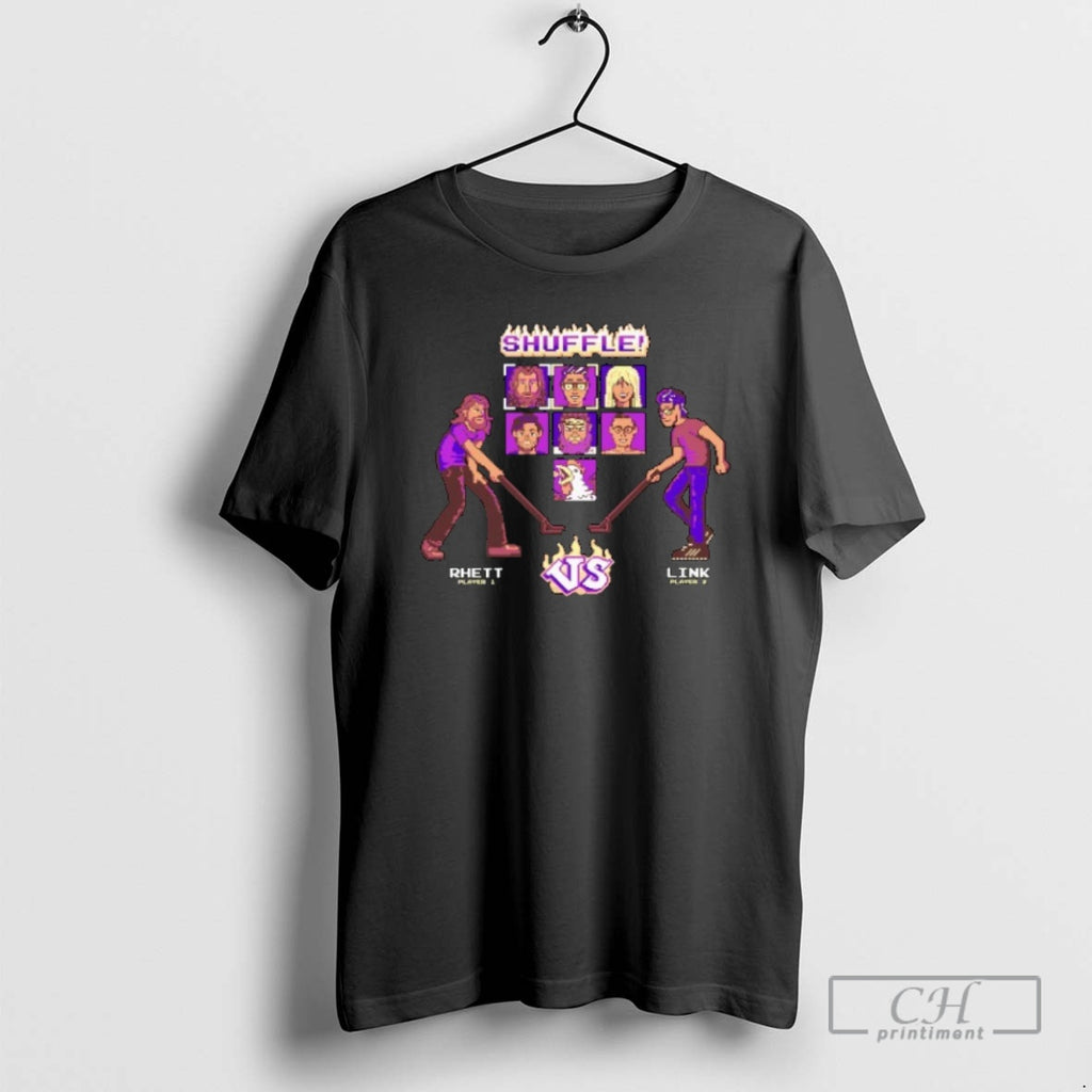 Classic Rhett Vs Link Shuffleboard Arcade 8 Bit Shirt Sweater