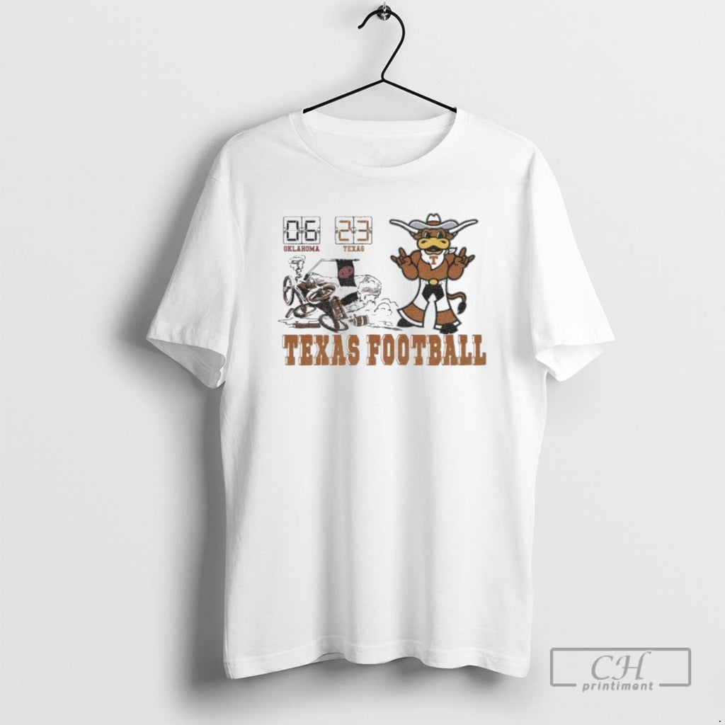 Classic Texas Longhorns Vs Oklahoma Sooners 2025 Score Mascot Shirt Sweater