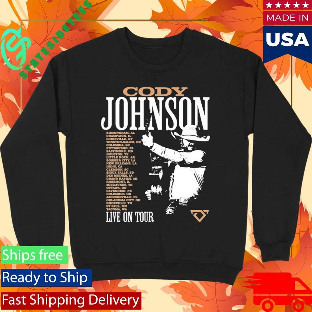 Cody Johnson 2026 Tour Photo Shirt Unisex , , , Long Sleeve Tee