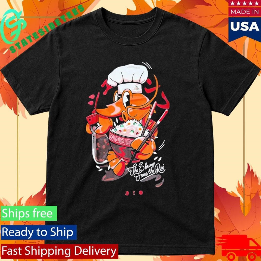 Cold Ones Shrimp Fried Rice Playful Graphic Statement shirt Unisex , , , Long Sleeve Tee