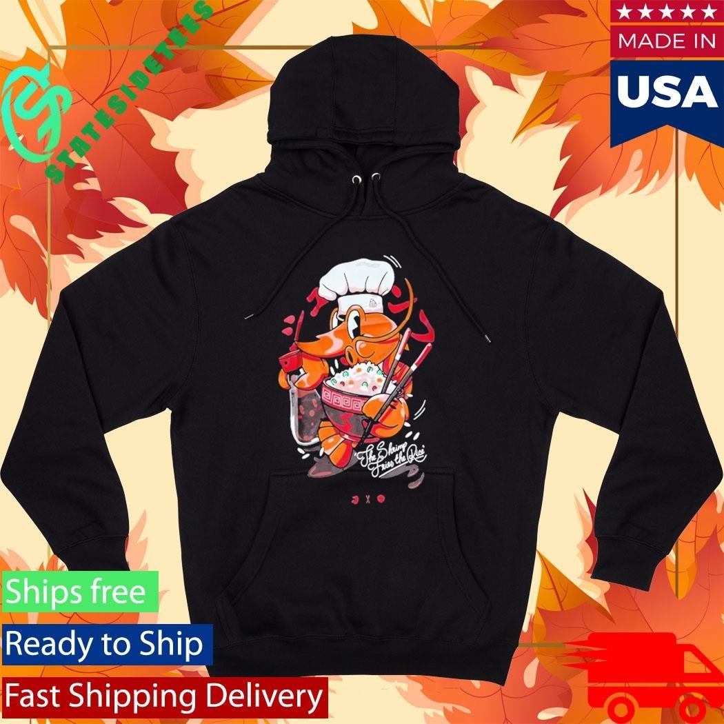 Cold Ones Shrimp Fried Rice Playful Graphic Statement shirt Unisex , , , Long Sleeve Tee