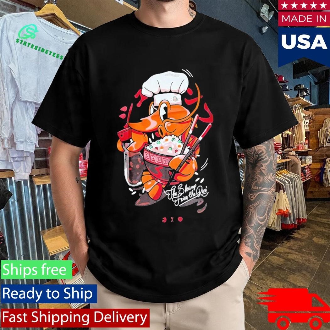Cold Ones Shrimp Fried Rice Playful Graphic Statement shirt Unisex , , , Long Sleeve Tee