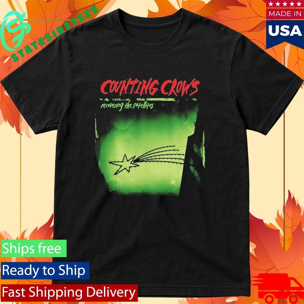 Counting Crows Black Tee Recovering The Satellites Shirt Unisex , , , Long Sleeve Tee