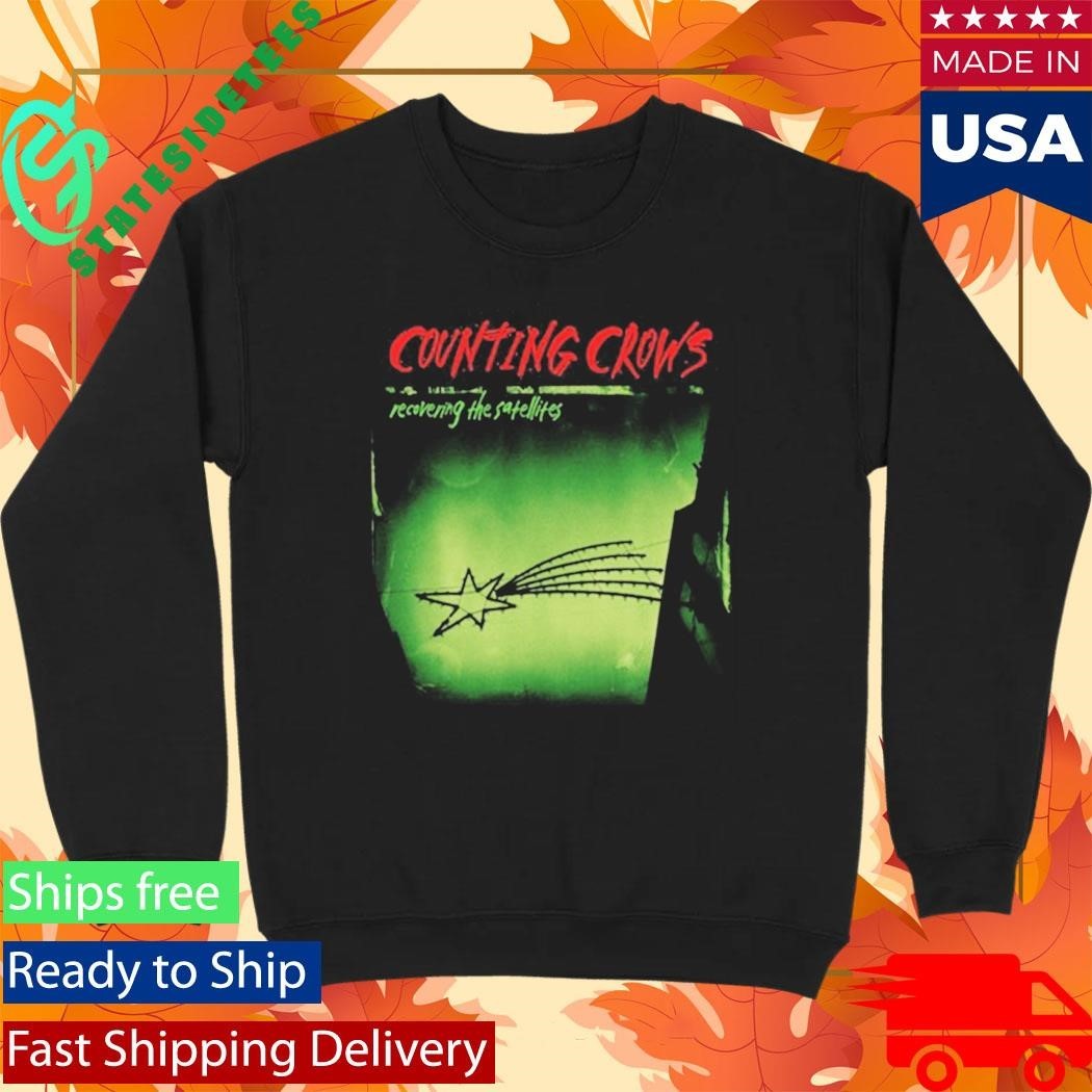 Counting Crows Black Tee Recovering The Satellites Shirt Unisex , , , Long Sleeve Tee
