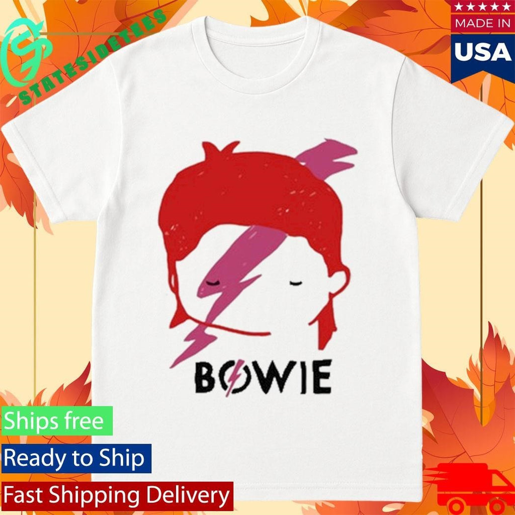 David Bowie Aladdin Sane Lightning Bolt Sketch Shirt Unisex , , , Long Sleeve Tee