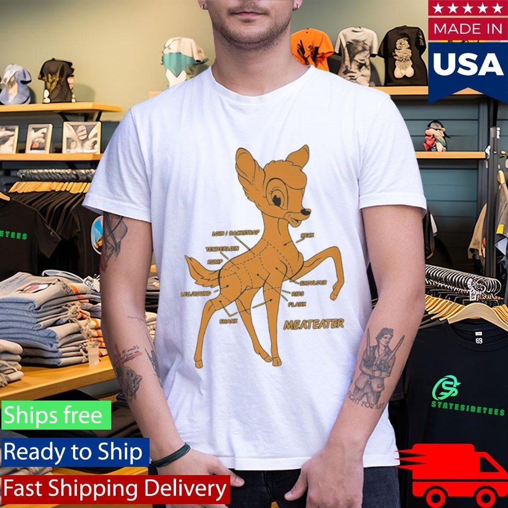 Deer Butchering Bambi Meateater 2025 Shirt Unisex , , , Long Sleeve Tee