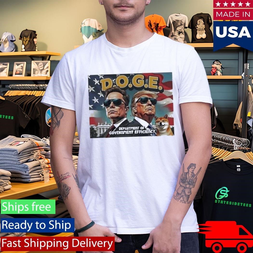 Donald Trump And Elon Musk Dogecoin Shirt Unisex , , , Long Sleeve Tee