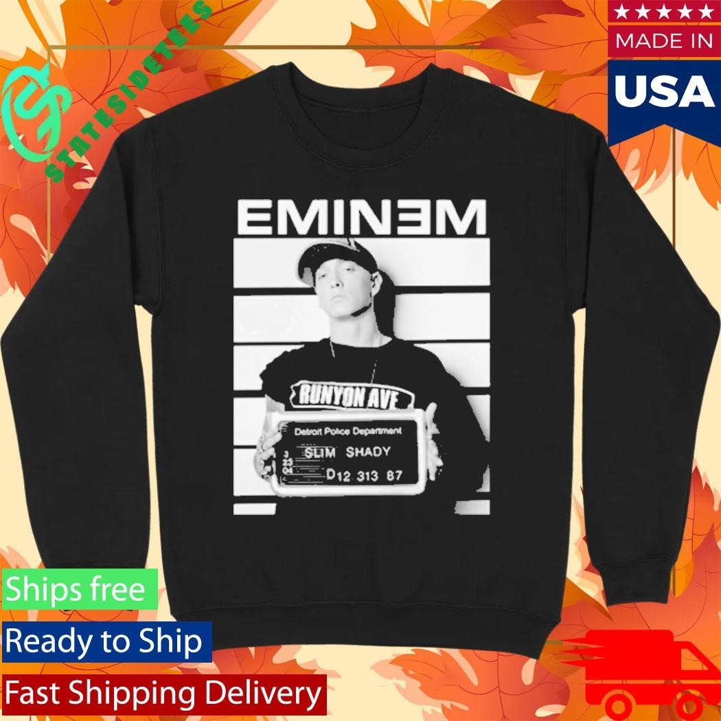 Eminem Anger Slim Shady Mugshot Shirt Unisex , , , Long Sleeve Tee