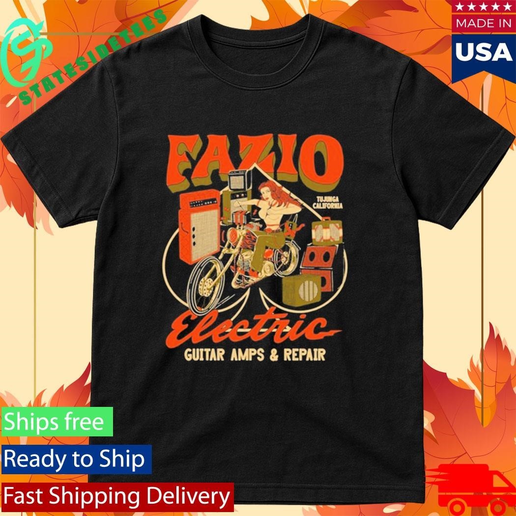 Fazio Electric Guitar Amps And Repair Shirt Unisex , , , Long Sleeve Tee
