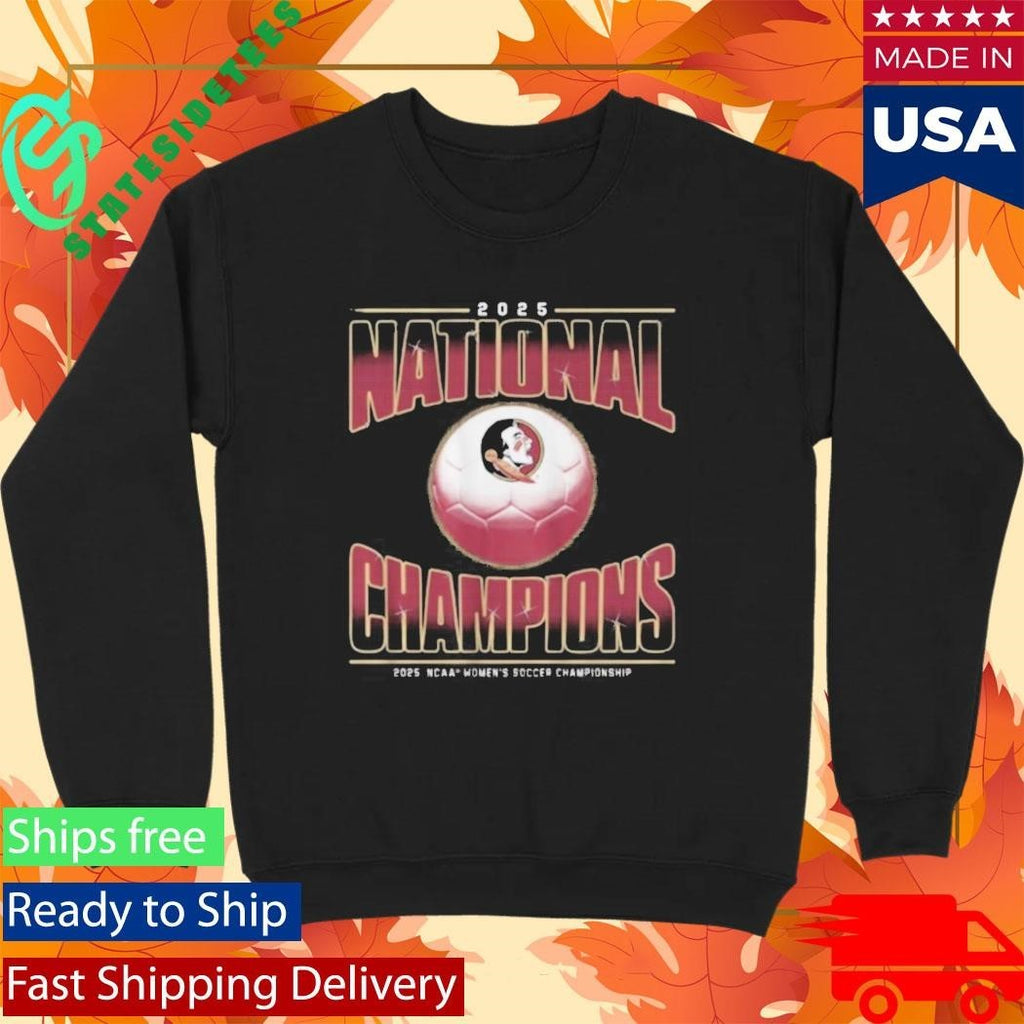Florida State Seminoles Womens Soccer 2025 Ncaa National Champions Shirt Unisex , , , Long Sleeve Tee
