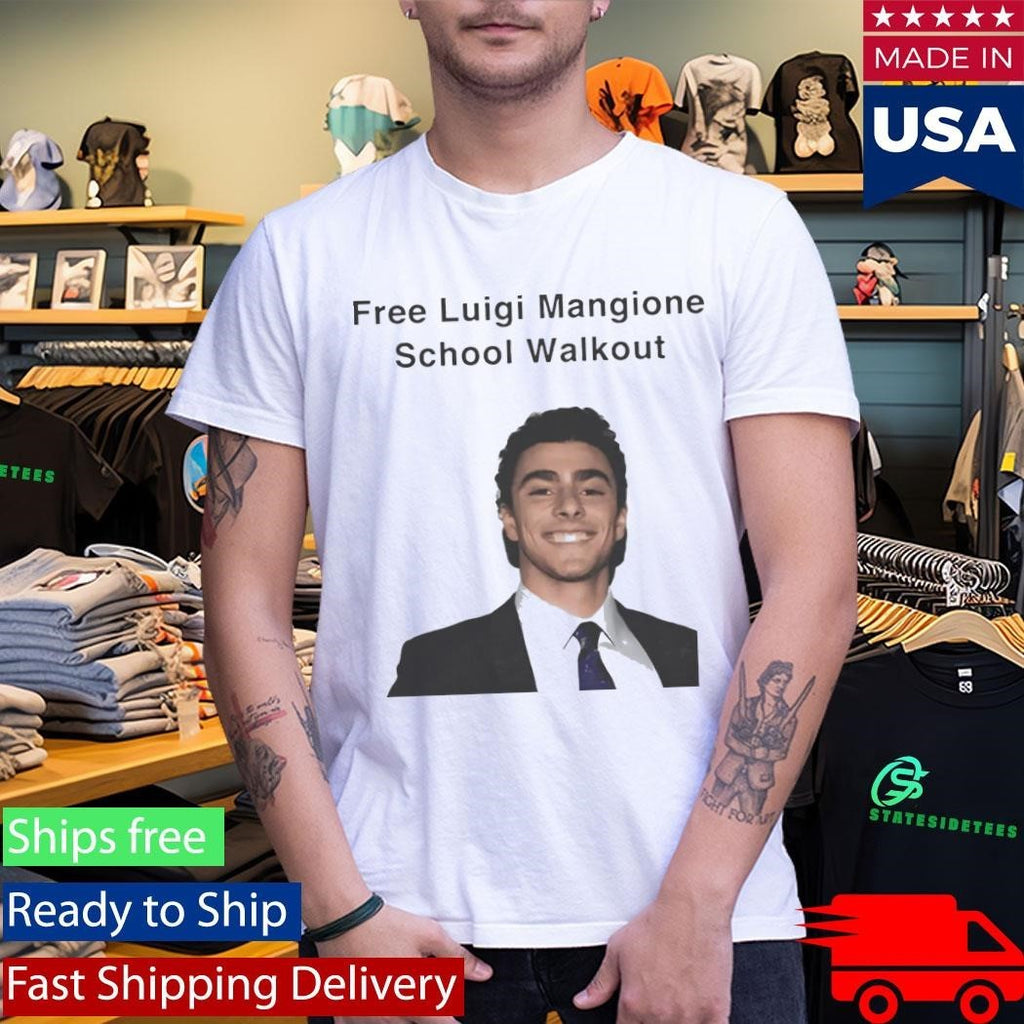 Free Luigi Mangione School Walkout Shirt Unisex , , , Long Sleeve Tee