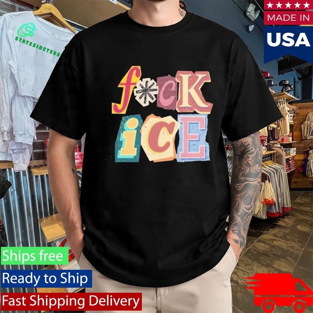 Fuck Ice Magazine Letters Shirt Unisex , , , Long Sleeve Tee