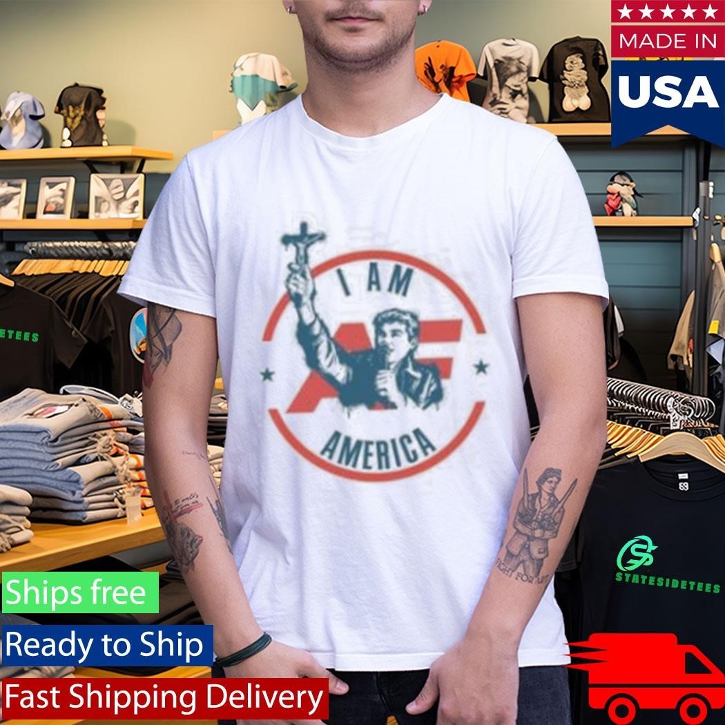 Fuentes America First Crucifix Shirt Unisex , , , Long Sleeve Tee