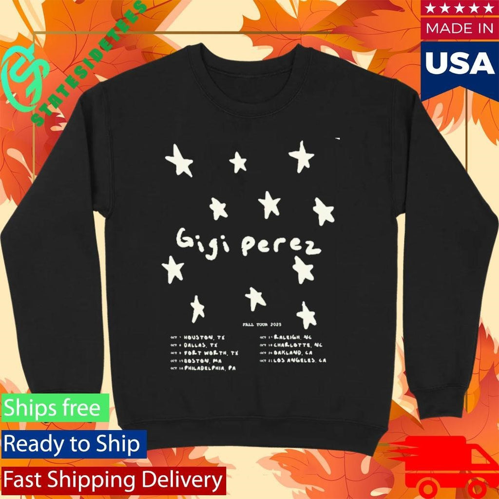 Gigi Perez Black Tour Shirt Unisex , , , Long Sleeve Tee