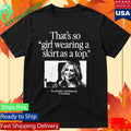 Girl Wearing A Skirt As A Top Shirt Unisex , , , Long Sleeve Tee