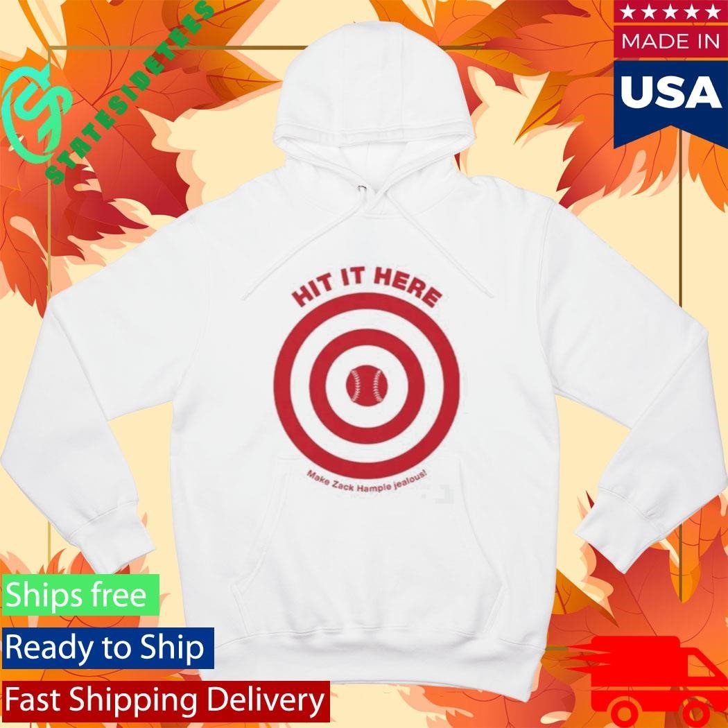 Hit It Here Target Baseball Shirt Unisex , , , Long Sleeve Tee