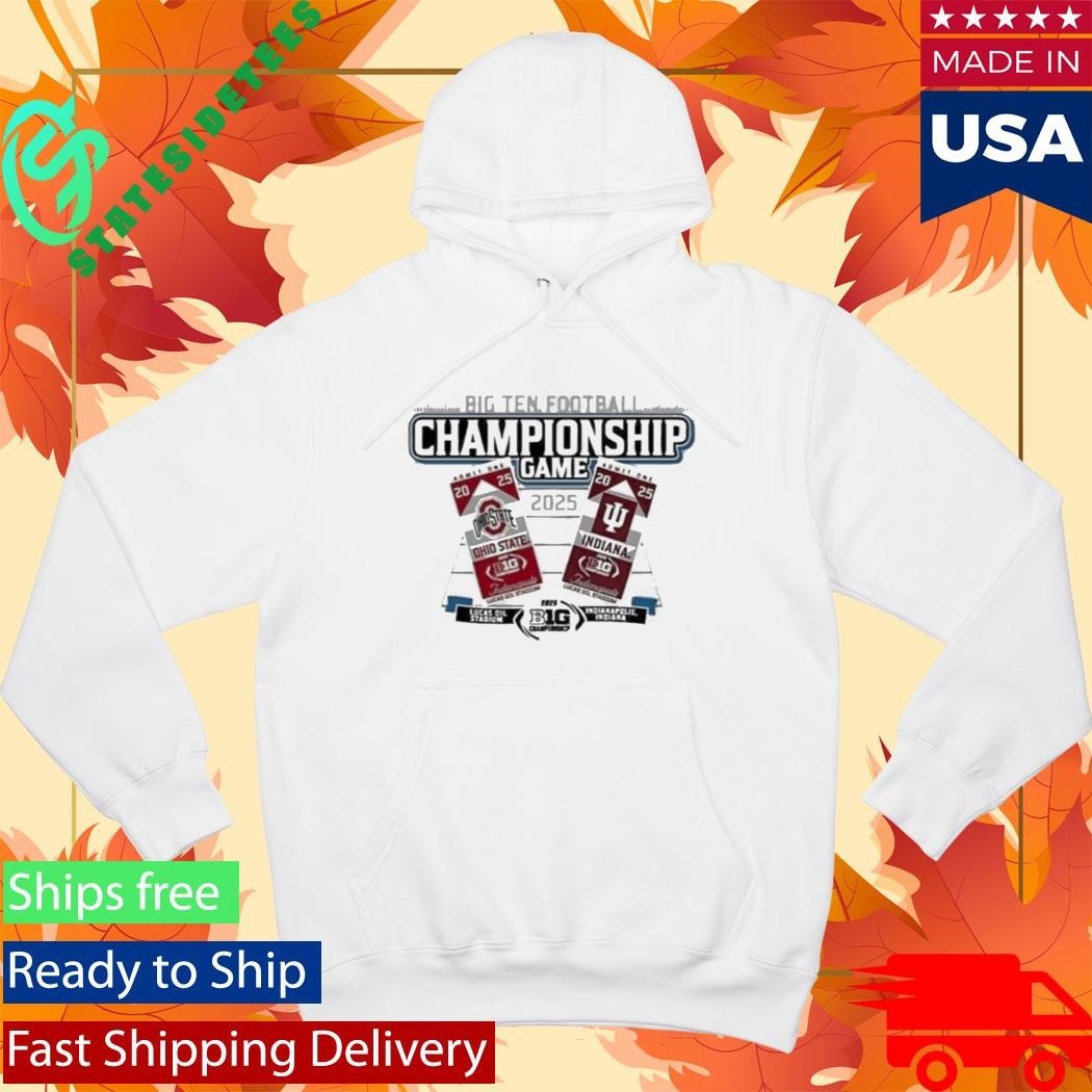 Hoosiers vs Ohio State Big Ten 2025 Football Championship Helmet Tickets Shirt Unisex , , , Long Sleeve Tee