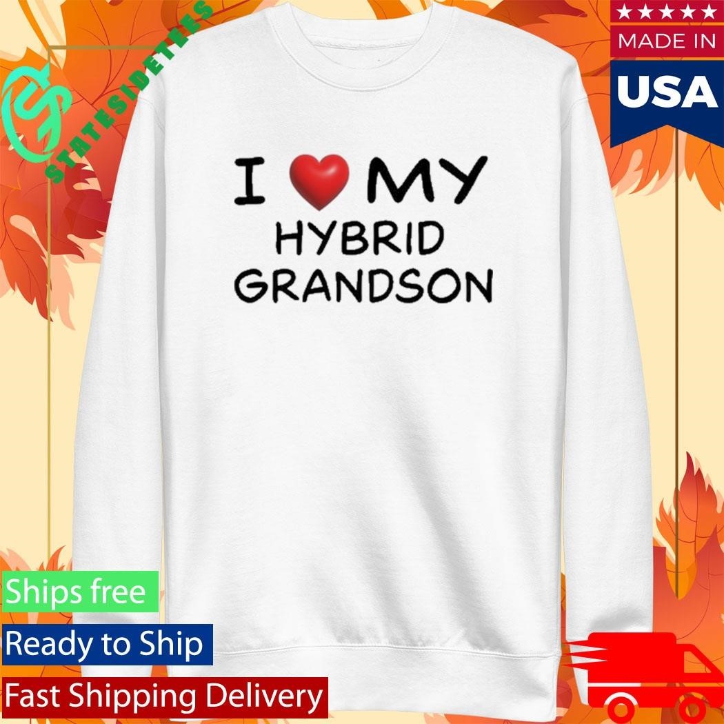I Love My Hybrid Grandson Shirt Unisex , , , Long Sleeve Tee