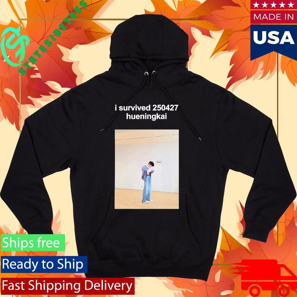 I Survived 250427 Hueningkai Shirt Unisex , , , Long Sleeve Tee