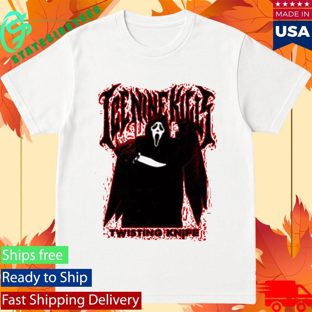 Ice Nine Kills X Scream 7 Ghost Face Twisting The Knife Shirt Unisex , , , Long Sleeve Tee