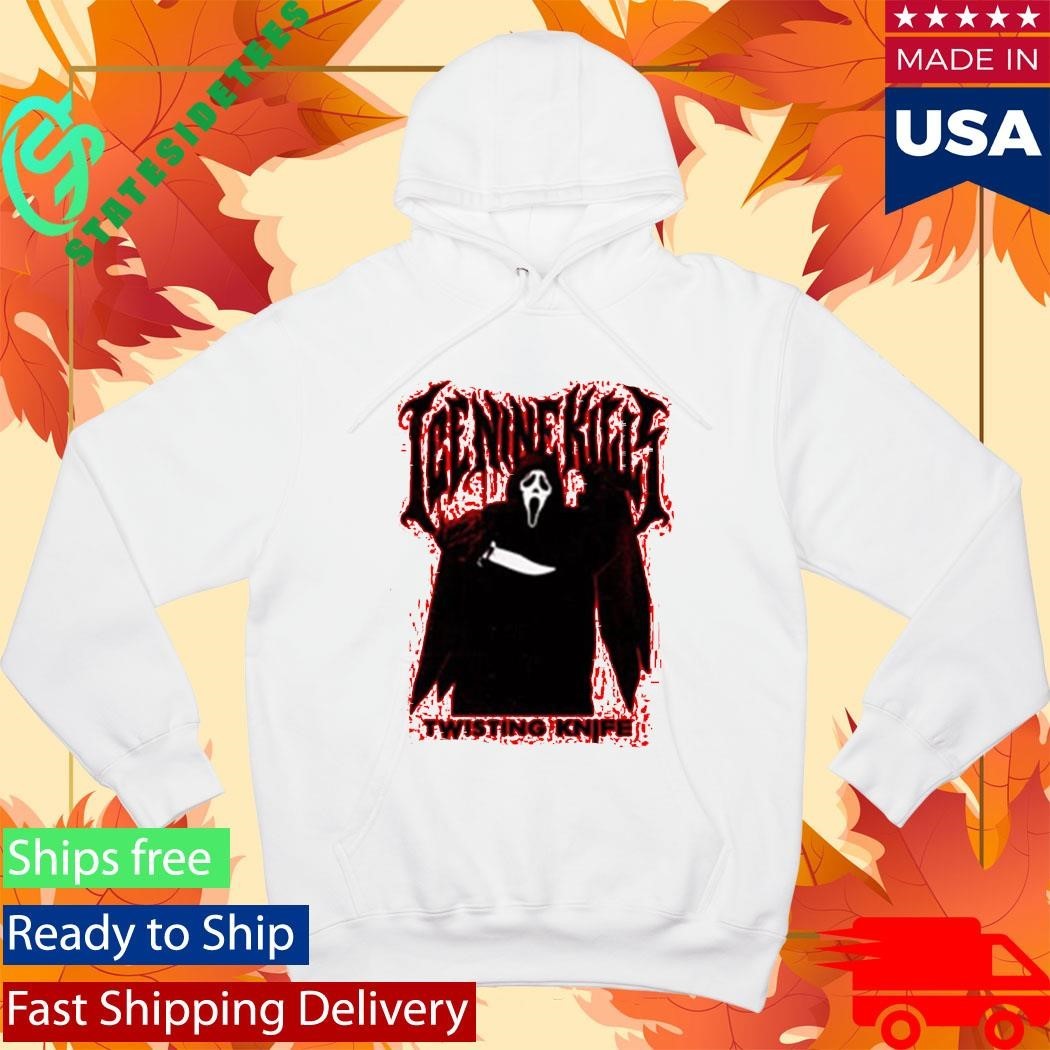 Ice Nine Kills X Scream 7 Ghost Face Twisting The Knife Shirt Unisex , , , Long Sleeve Tee