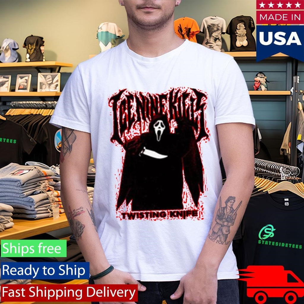 Ice Nine Kills X Scream 7 Ghost Face Twisting The Knife Shirt Unisex , , , Long Sleeve Tee