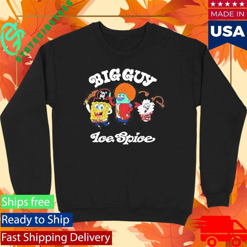 Ice Spice X Verdy x Spongebob Big Guy Shirt Unisex , , , Long Sleeve Tee