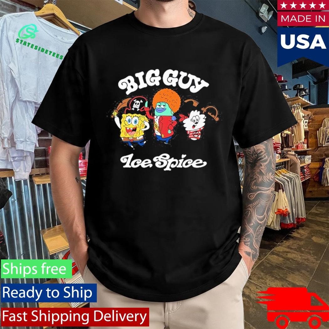 Ice Spice X Verdy x Spongebob Big Guy Shirt Unisex , , , Long Sleeve Tee