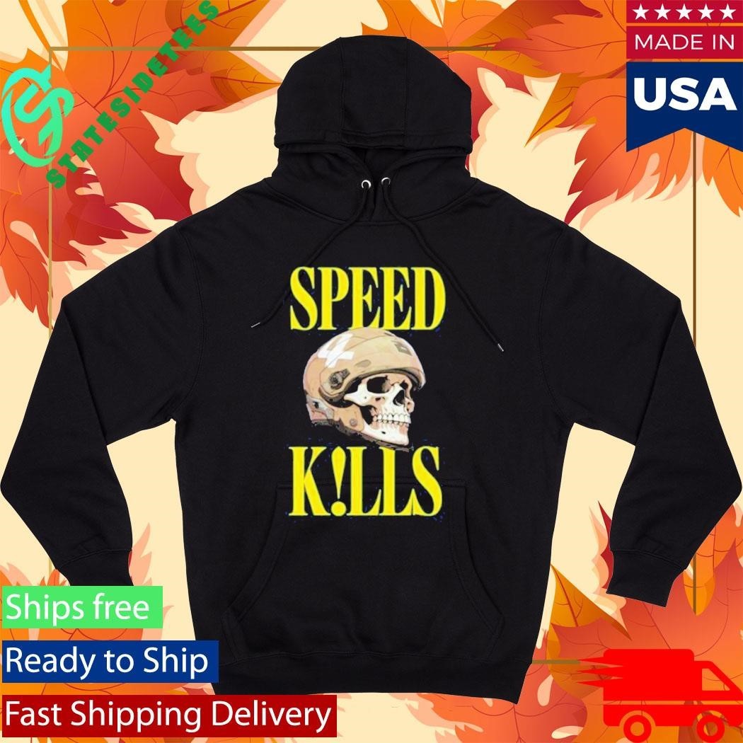 Illest Brand Speed Kills Skull Shirt Unisex , , , Long Sleeve Tee