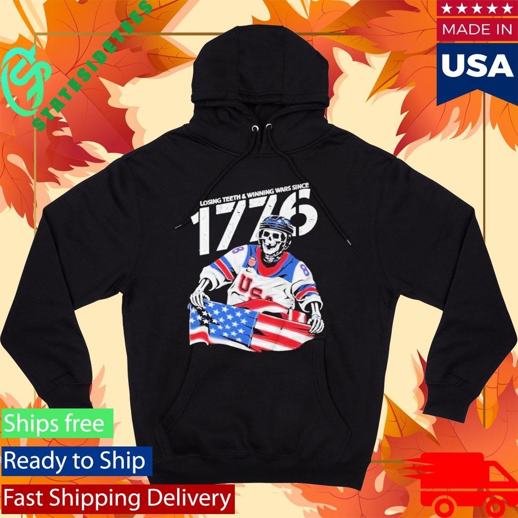 Jack Hughes Losing Teeth Winning Wars Since 1776 Shirt Unisex , , , Long Sleeve Tee
