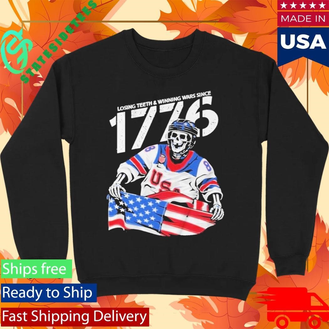 Jack Hughes Losing Teeth Winning Wars Since 1776 Shirt Unisex , , , Long Sleeve Tee