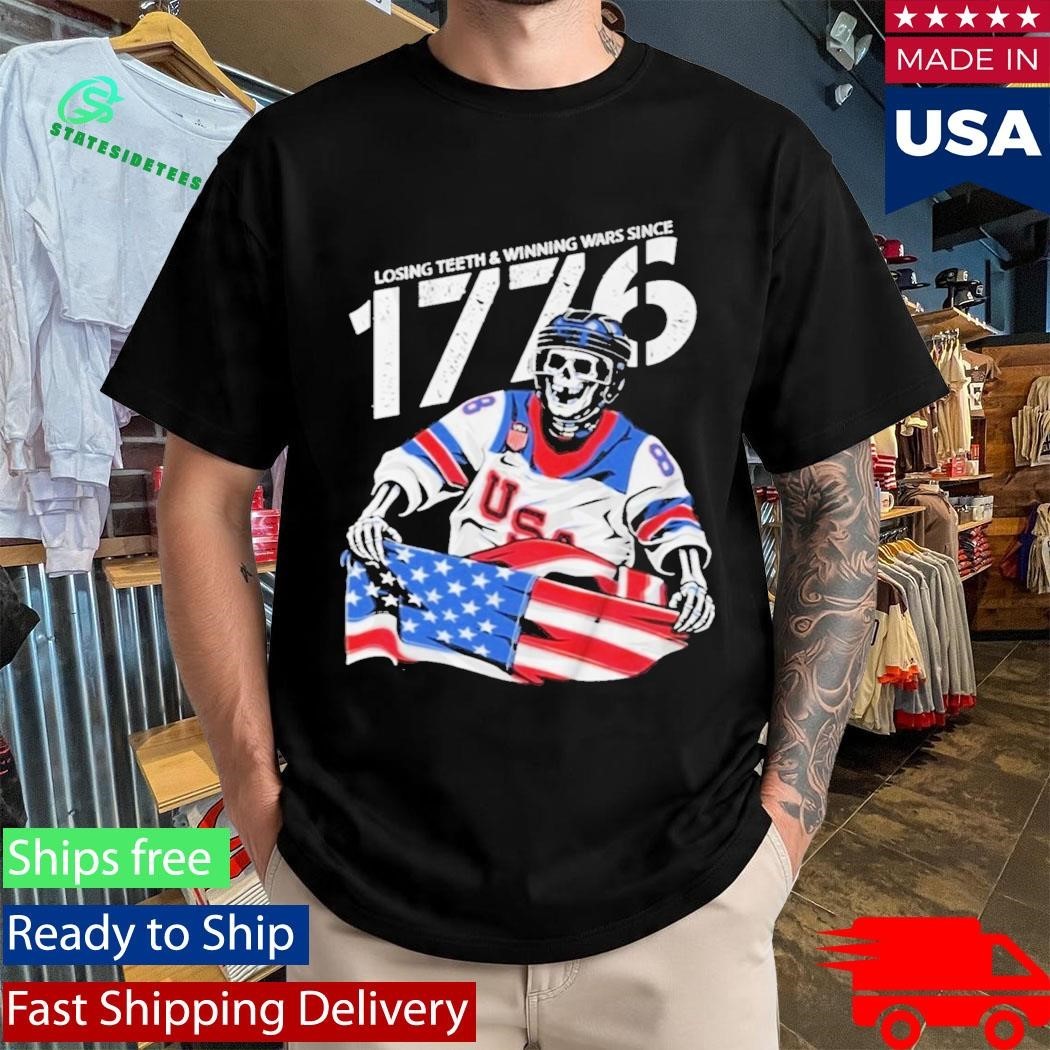 Jack Hughes Losing Teeth Winning Wars Since 1776 Shirt Unisex , , , Long Sleeve Tee
